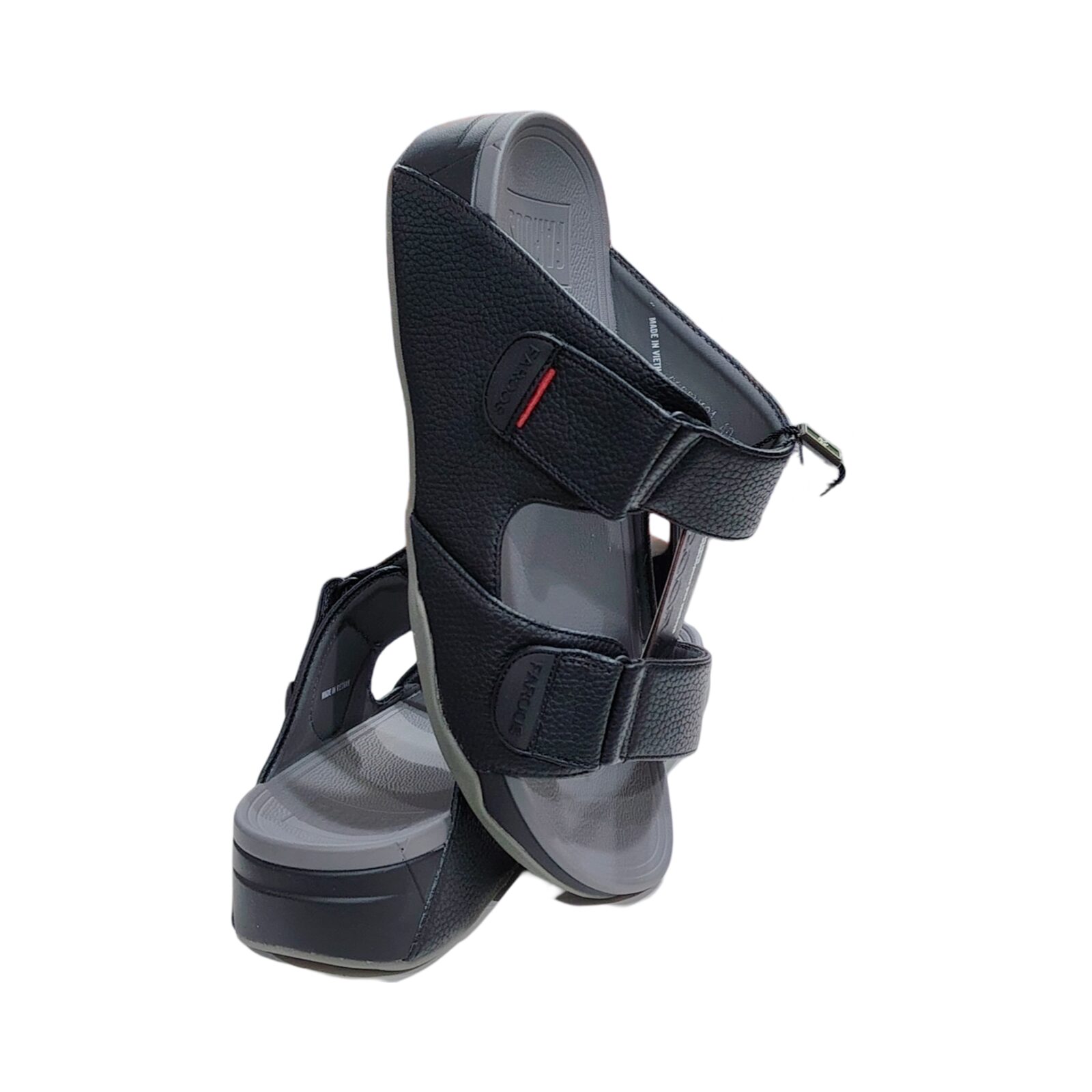 حذاء فاروس اسود بارضيه رصاصي نعال رجالي - الصورة 3