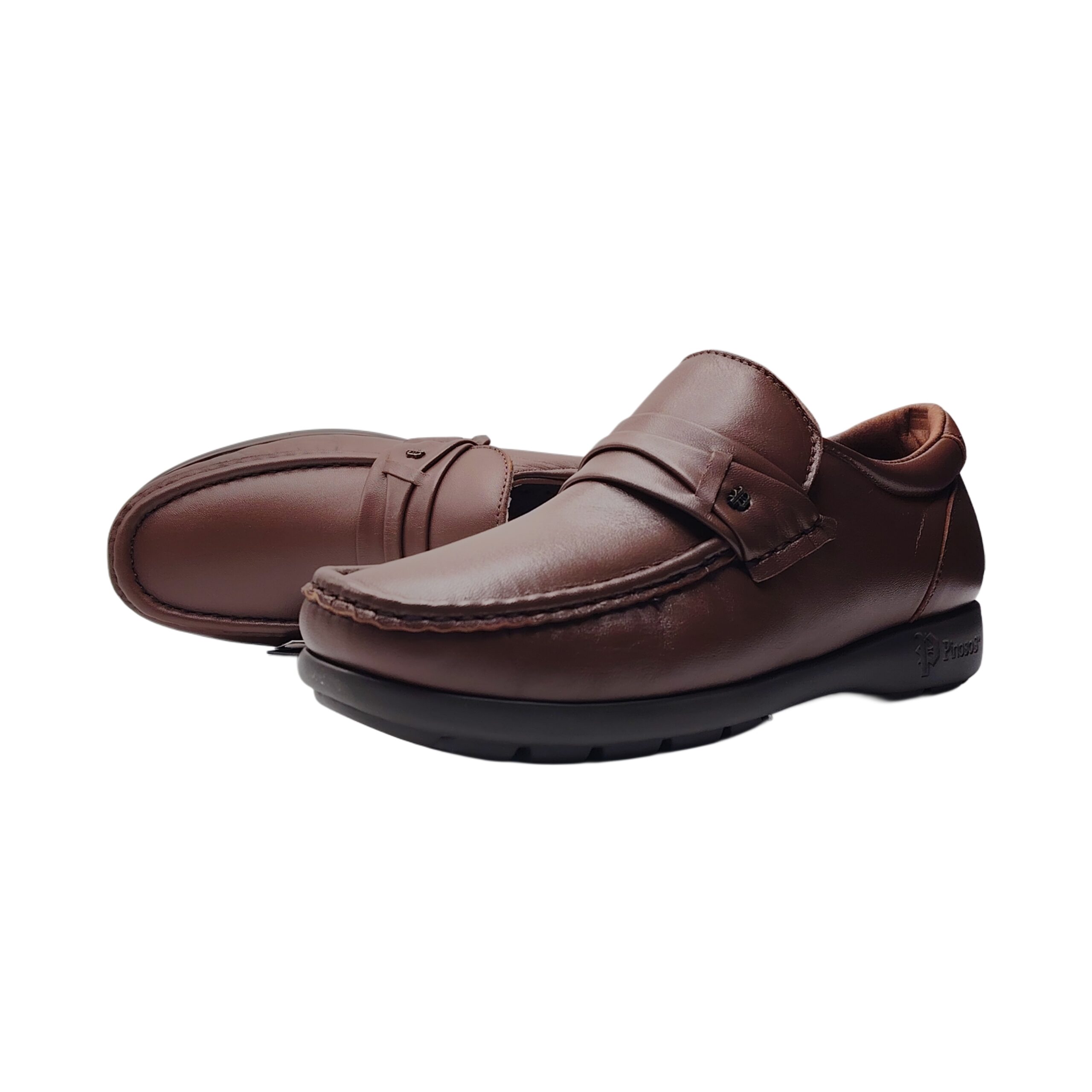 حذاء رسمي جلد كستانو طبيعي من ماركة بينوسوس - الصورة 2