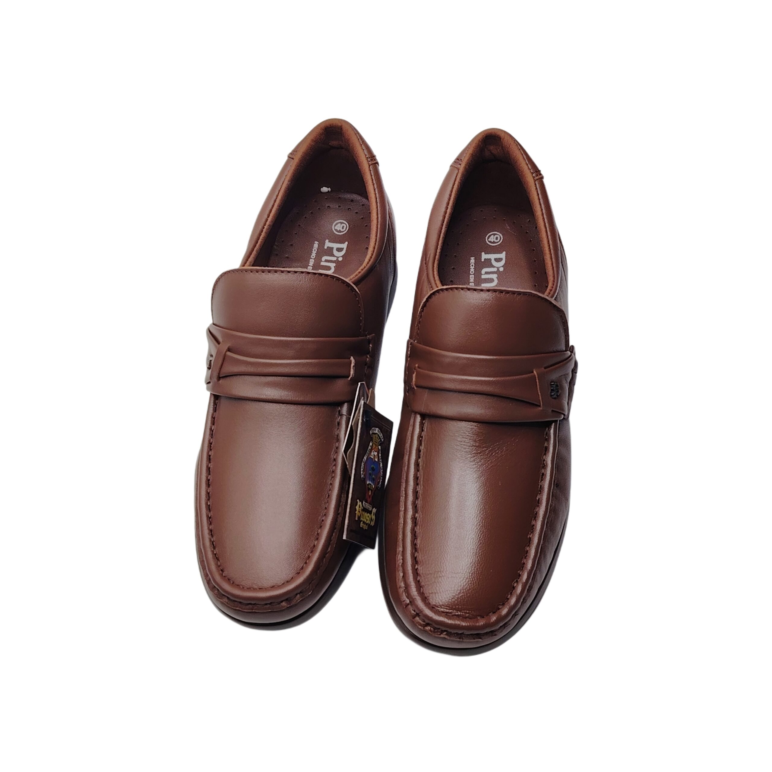 حذاء رسمي جلد كستانو طبيعي من ماركة بينوسوس - الصورة 6