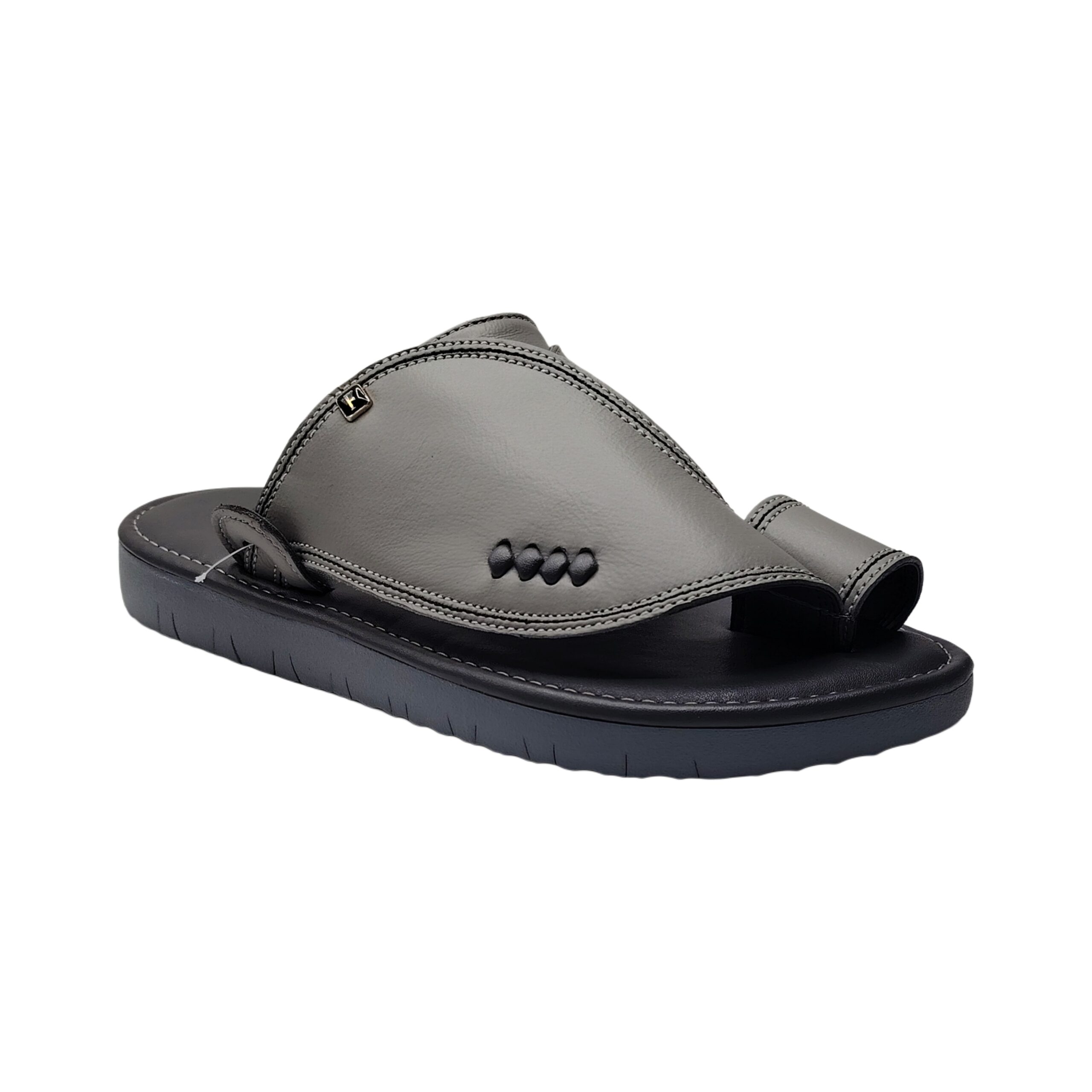 حذيان رجالي شرقي إيطالي لون رصاصي فاخر وانيق